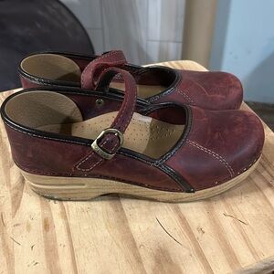 Brick Red Dansko Mary Janes